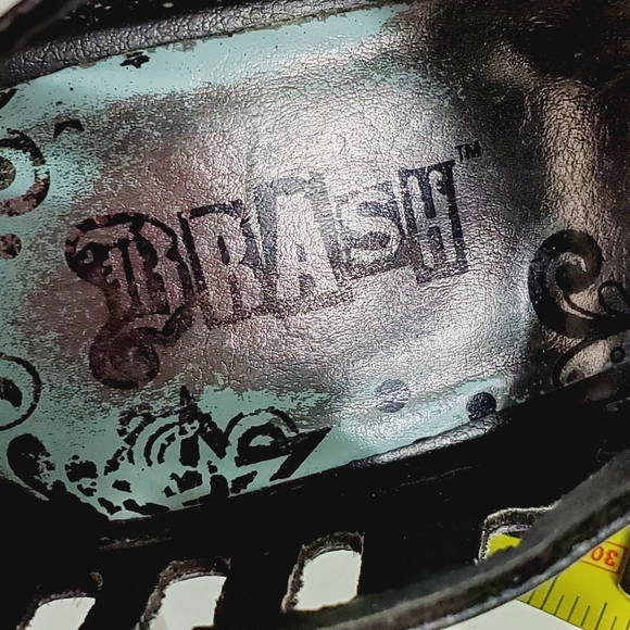 Brash Black Wedge Gladiator Sandal Shoe Size 8.5 - Picture 9 of 12